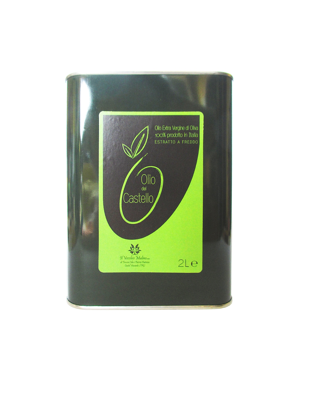 Olio Extravergine di Oliva Latta 2L, lattina olio di oliva